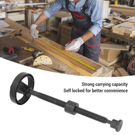 Workbench Vise Screw, T20 Self Locking Good Bearing Bench Screw with 100mm Handwheel, Heavy Duty DIY Vise Tool, Woodworking Machinery Press Clamp for Woodworking Projects (Black)