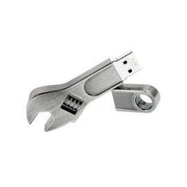 ZJR USB Flash Drive 128gb Wrench Shape Cool Memory Stick 2.0 Cute Thumb Drive Creative Jump Drives Metal Pen Drive Novelty Gift for Friend (128, GB)