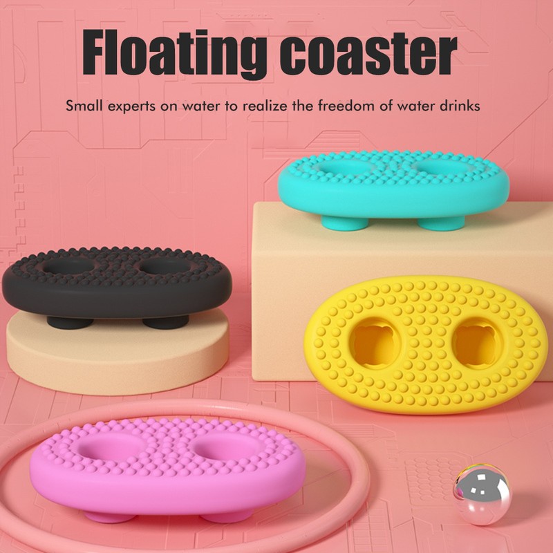 Floating Drink Holder Silicone Pool Drink Floats Cup Coasters Summer