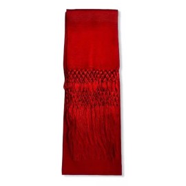 Rebozos El Carmen Rebozo Mexicano,pashmina Rojo Finos Vibrantes Hilos Artisela