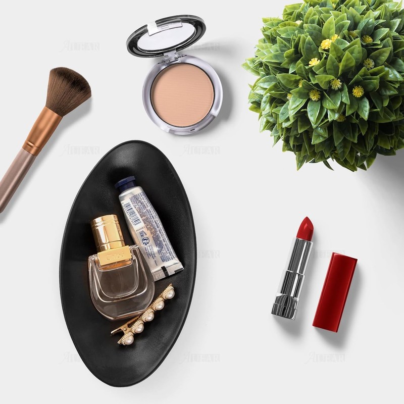 Black Key Ring Dish Centerpiece Jewelry Tray Key Tray Organizer,A5