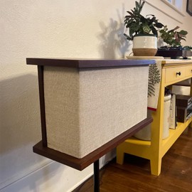 Flushbay Speaker Grill Cloth Linen Speaker Fabric Protective Dustproof Mesh Cloth Stereo Fabric Replacement for Home Stage Speakers, Media Cabinet, KTV Box-Two Layers(50 * 146cm-Beige)