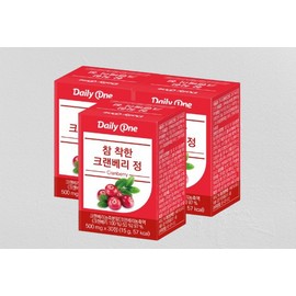 Daily One Very Good Cranberry Tablets 500mg x 30 tablets x 3 boxes / 데일리원 참 착한 크랜베리 정 500mg x 30정 x 3통
