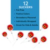Santa Suit Character Suckers - 12 Individually Wrapped Lollipops -