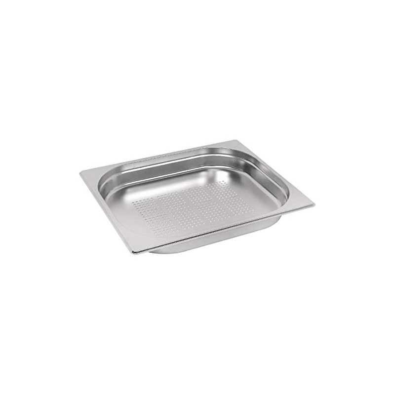 Vogue 12561 Stainless Steel 1/2 Perforated Gastronorm Pan 40mm Deep