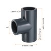 QUARKZMAN Tee PVC Fitting 1" 3-Wege-Verbinder Möbelbauqualität Rohrkupplung Ellbogenarmaturen für