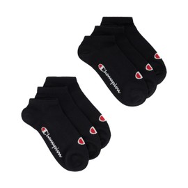 Champion Core Socks 6PP Short Crew, Nero, 35-38 EU (2-5 UK) Unisex - Adulto -FW23