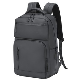 SUIKIHUM Waterproof Laptop Backpack for Men & Women, Flight Approved Anti-Theft Daypack with 15.6-inch Laptop Sleeve (Gray)