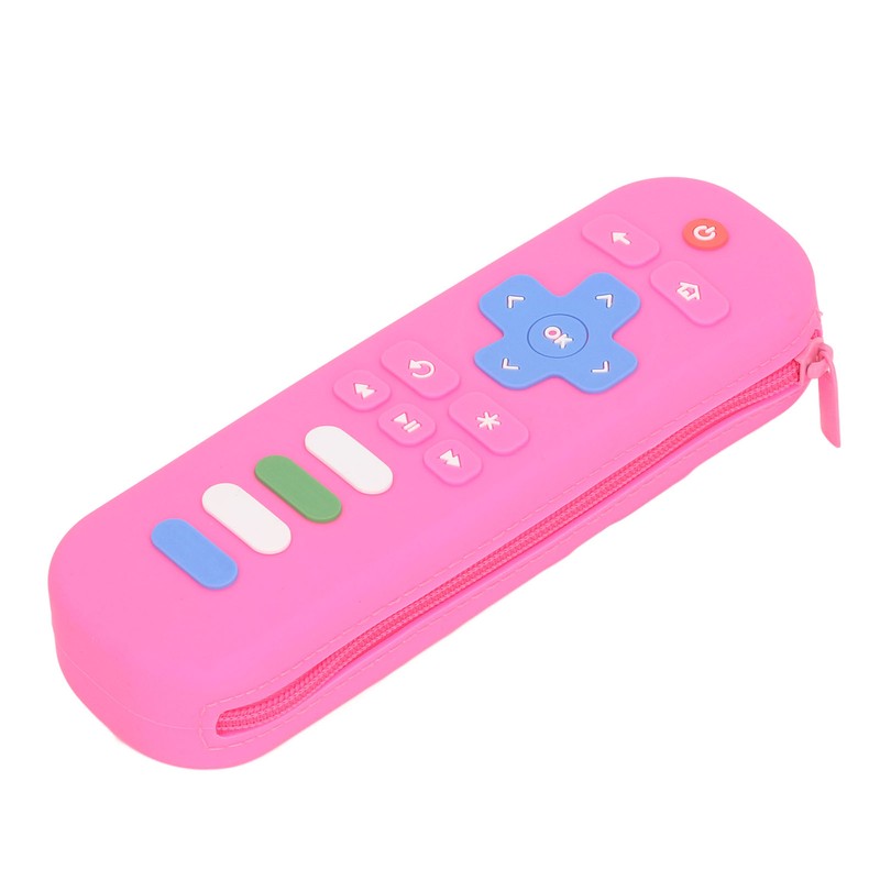 Baby Teether Bag Remote Control Shaped Dustproof Soft Silicone Pacifier