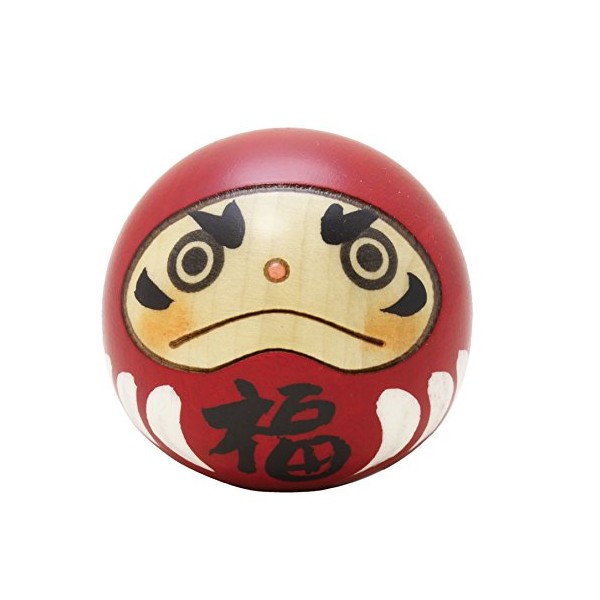 Usaburo Sosaku Kokeshi Doll Happy Daruma Red Color