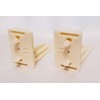 KT HRUSEADJA Rear Drawer Track Sockets Mounting Back Plates Brackets,