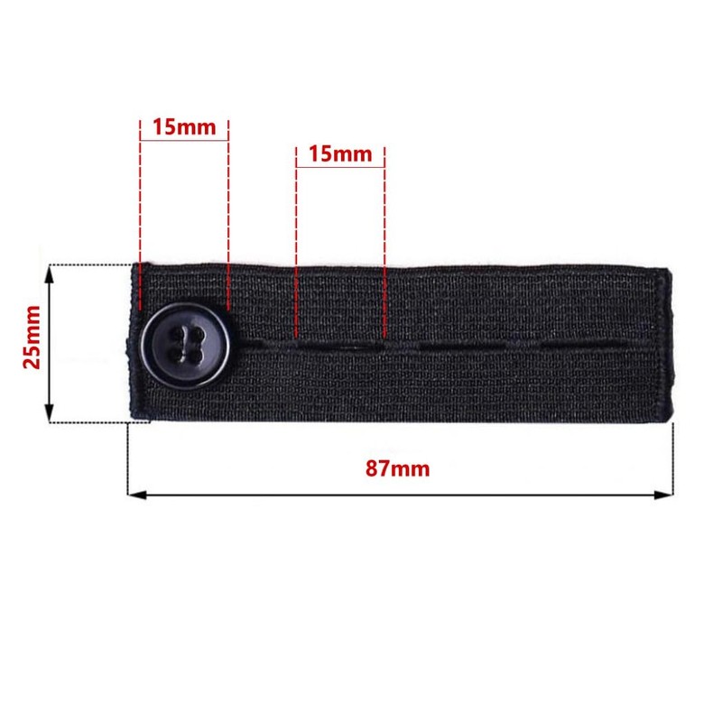 HappyHome Waist Adjuster Extender Button Set of 4 Pants Size
