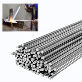 Pack of 100 Aluminium Welding Wire, 25 cm x 1.6 mm Solder, Solder Tin Rods Made of Silver Solder and Hard Solder, Filling Wire for Repairing Aluminium Tube, Aluminium, Silver Solder, Hard Solder,