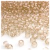 The Crafts Outlet 100pc Plastic Round Transparent Pony Beads 6x9mm