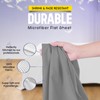 Sunshine Comforts Microfiber Flat Sheets Breathable, Anti Wrinkle, Shrink and