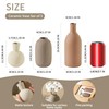 Ceramic Vases Set of 3, Modern Neutral Vase Rustic Farmhouse