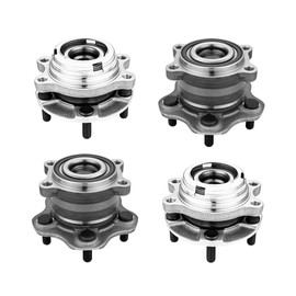 PM Auto Set 4 Front-Rear Wheel Hub Bearing Assembly for 2007-2012 Nissan Altima L4 2.5L