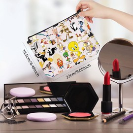 WCGXKO Characters Lover Gift American Animated Series Gift Cartoon Character Makeup Bag (Animal Bag CA)