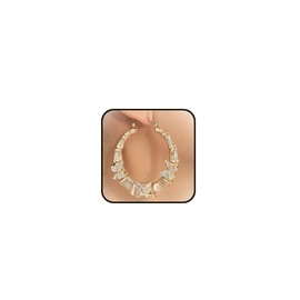 Bamboo Earrings for Women 90s Gold Bamboo Earrings Bamboo Hoop Earrings Butterfly Bamboo Earrings Fashion Accessories Jewelry-Gold