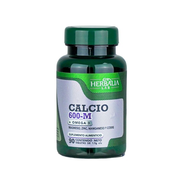Calcio 600-M con Omega 3 - Carbonato de Calcio -