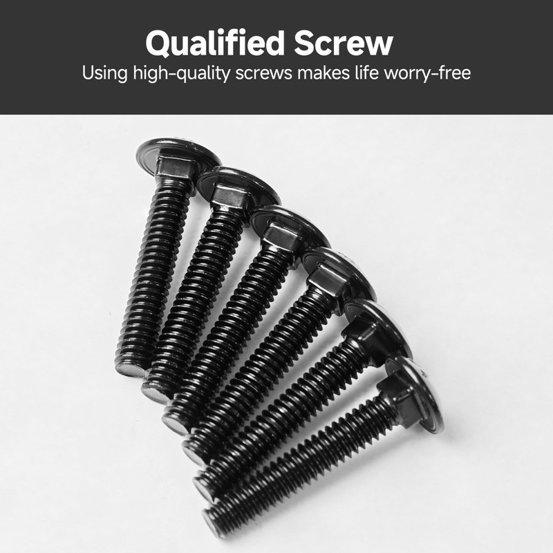Mywish (20 Sets) 1/4-20 x 1-1/2 Carriage Bolts Screws Round