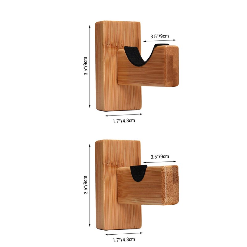 TOBWOLF 2PCS Baseball Bat Wall Mount Display Rack, Horizontal Display