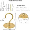 Ceiling Hooks for Hanging Plants - Metal Heavy Duty Wall