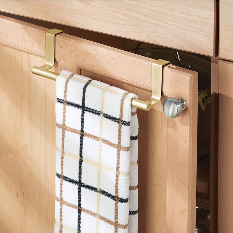 DAIYEE Stainless Steel Over Door Towel Rack Bar Holders for