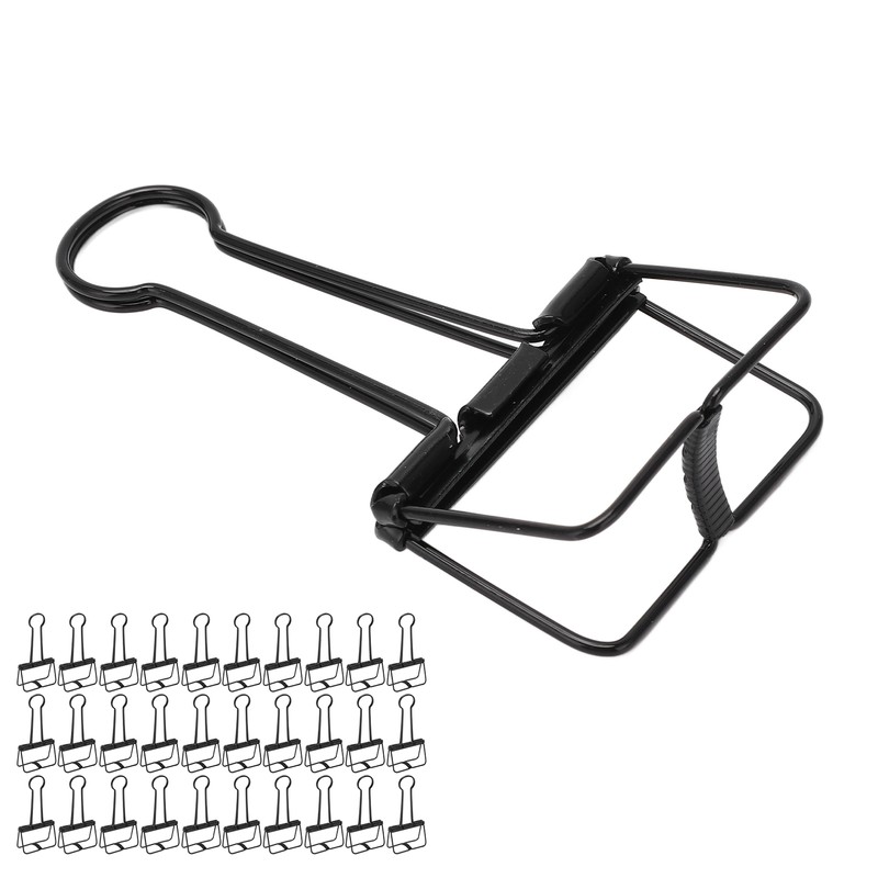 30Pcs Wire Binder Clips 2 Inch Hollow Out Strong Clamping
