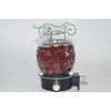 Nature's Enlightenment Red Crackle Design Dimmable Oil Burner Aromatherapy Lamp