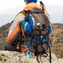 1/4 Inch Hex Shank Bit Holder | Hex Bit Organizer Keychain - Portable Bit Holder Keychain for Carpenters, Carabiner Drill Bit Organizer, Drill Bit Holder