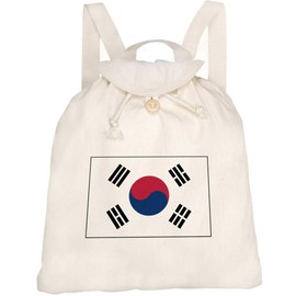 Azeeda 'South Korea Flag' Canvas Rucksack/Backpack (RK00010668)