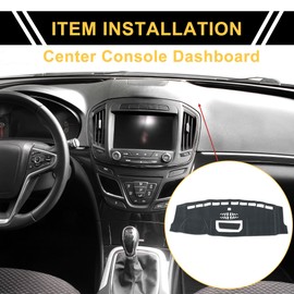 REPAIROCK Dash Cover for Ford F-150 2022-2024 Dash Board Mat Non-Slip Dash Cover Mat Pad Polyester Center Console Dashboard Cover Pad Carpet Gray