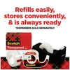 Scotch Transparent Tape, 1 Roll, 3/4 in x 1296 in,