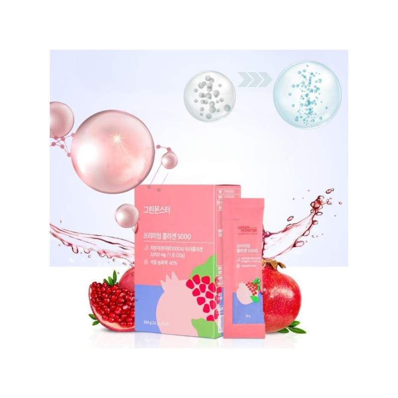 GREEN MONSTER Premium Collagen 5000 20g*15sticks