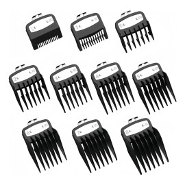 Peine Gua De Negro Para Rasuradora Profesional Wahl 10pcs                                                                                             