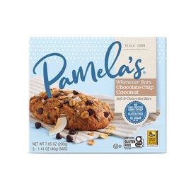 Pamela's Whenever Bars ~ Gluten-Free & Non-Dairy ~ five 1.41 oz bars (Oat Chocolate Chip Coconut)