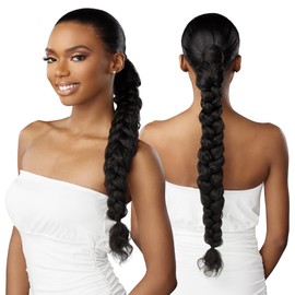Sensationnel Lulu pony wrap hairextensions- 11 high heat synthetic yaki pony tail or up do hair wig piece (SM2/27)