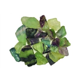Hypnotic Gems Materials: 1 lb Premium Rainbow Fluorite Rough Bulk Stones from China - Large 1" to 3" average size per rock