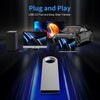16GB USB Stick 2 Pack with Keychains, Wooolken Sleek Metal