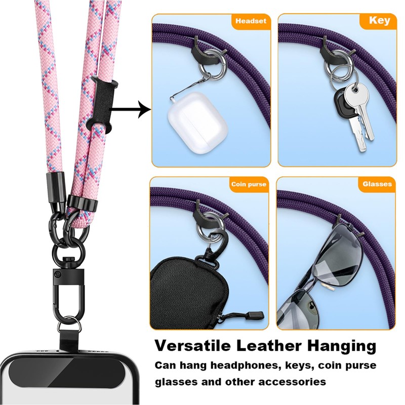 Phone Lanyard Universal Crossbody Adjustable Neck Strap Compatible with Most
