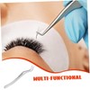 WOONEKY 2pcs False Eyelash Tool Tweezers Eyelash Extension Tweezer Eyelash