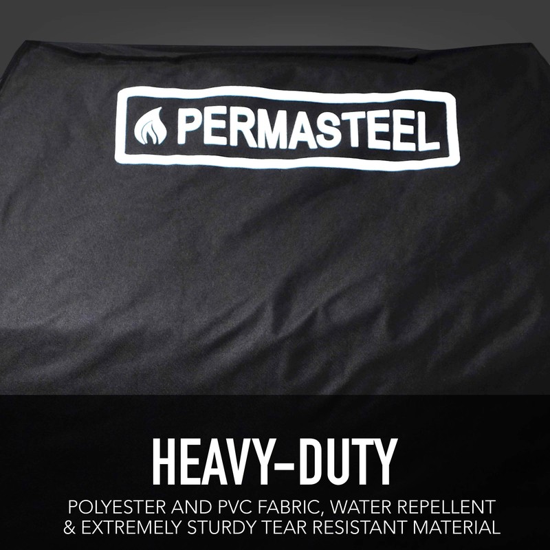 Permasteel PA-1023BK-AM 33" 2 or 3 Burner BBQ Grill Cover,