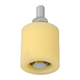 BQLZR Yellow/Silver PP Steel Flat Roller Bearing Guide Wheel 6200ZZ M10 Screw for Electric Sliding Door PP Guide Wheel Pack of 2, M4170626082 40 mm, black