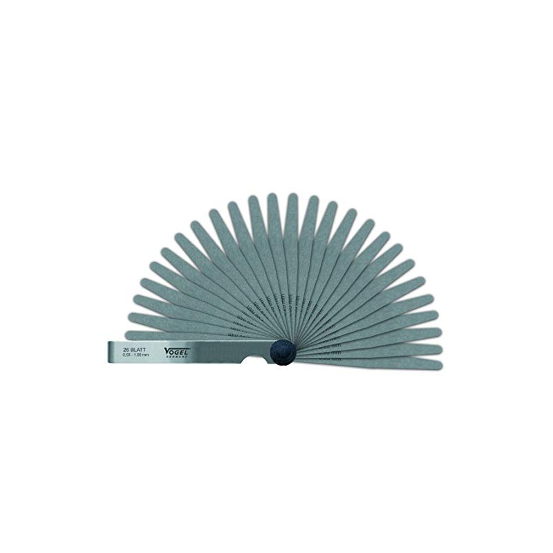 Vogel Germany 411009 Feeler Gauge Set (21 Sheets, Measuring Range: