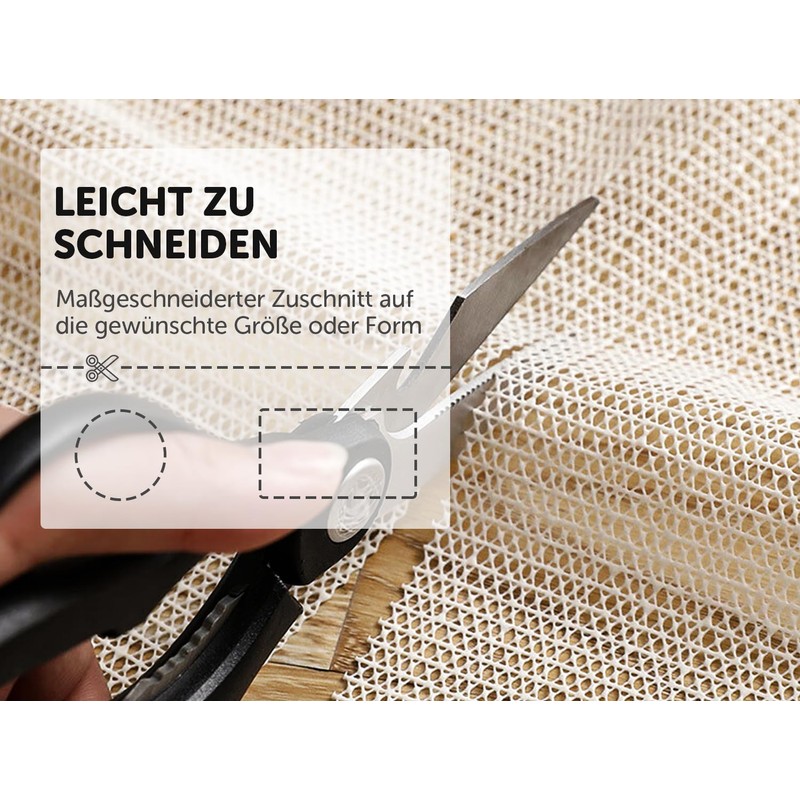 aboveBED Non-Slip Mat for Carpet 110 cm Round, Carpet Non-Slip