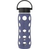 Lifefactory Classic Cap, Dusty Purple 22-Ounce Glass Water Bottle with