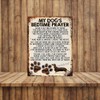 MY DOG'S BEDTIME PRAYER RETRO STYLE METAL TIN SIGN/PLAQUE (DACHSHUND)