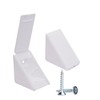SKIR'CO (Pack of 30) White Shelf Brackets 20x27x27mm 90 Degree
