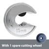 PLOWFAR 15mm Pipe Cutter Copper Pipe Slice Tube Cutter Zinc